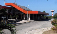 Terminal entrance, view from parking