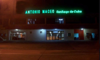 Terminal building at night (view from apron)